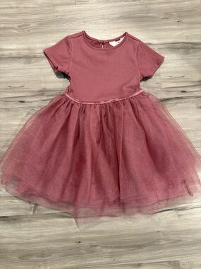 H&M Girls Dusty Rose Tulle Party Dress